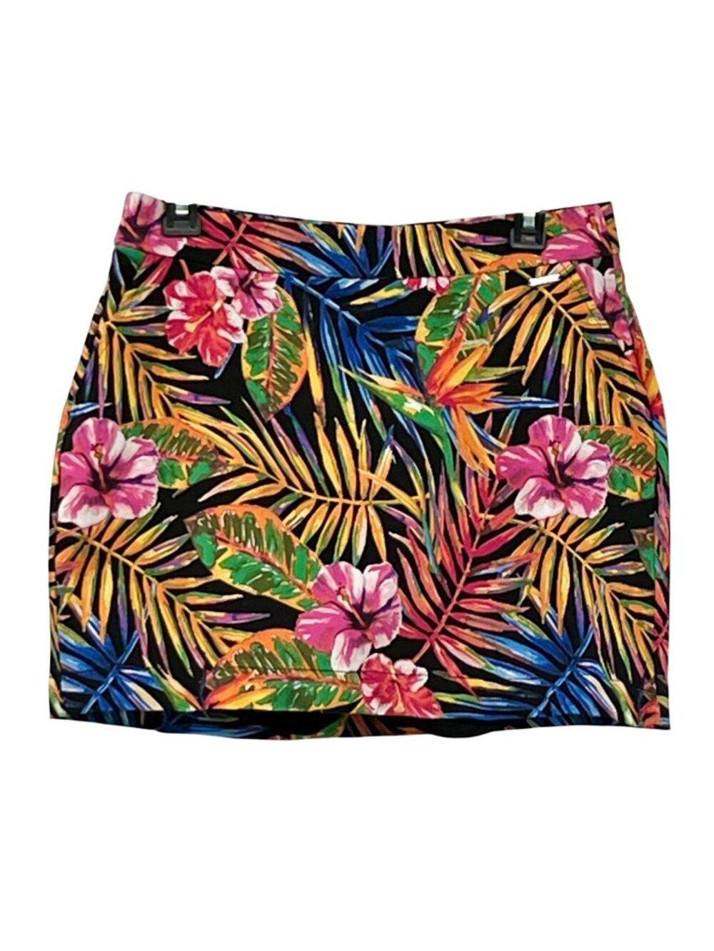 Rafaella Tropical Floral Skort Womens M Used Tropical Print Mini Skirt Shorts